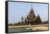 Sanctuary of Truth, Pattaya, Thailand, Southeast Asia, Asia-Rolf Richardson-Framed Stretched Canvas