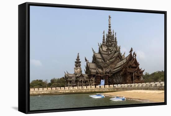 Sanctuary of Truth, Pattaya, Thailand, Southeast Asia, Asia-Rolf Richardson-Framed Stretched Canvas