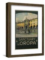 Sanctuary to Oropa Poster-G. Bozzalla-Framed Photographic Print