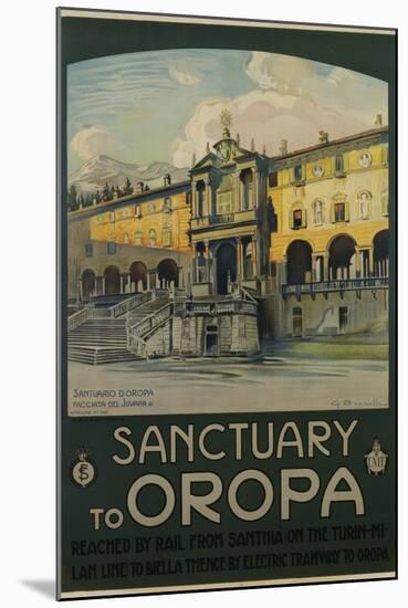 Sanctuary to Oropa Poster-G. Bozzalla-Mounted Photographic Print