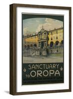 Sanctuary to Oropa Poster-G. Bozzalla-Framed Photographic Print