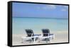 Sand and Beach Chairs Await Tourists, Varadero, Cuba-Bill Bachmann-Framed Stretched Canvas