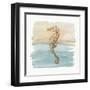 Sand and Sea IV-Lisa Audit-Framed Art Print