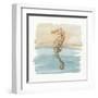 Sand and Sea IV-Lisa Audit-Framed Art Print