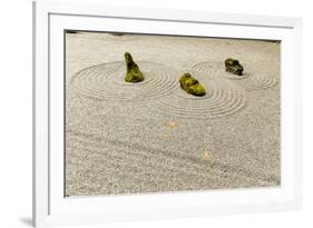 Sand and stone garden, Portland Japanese Garden, Washington Park in the west hills of Portland, Ore-Adam Jones-Framed Photographic Print