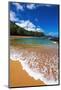 Sand and surf at Lumahai Beach, Island of Kauai, Hawaii, USA-Russ Bishop-Mounted Photographic Print