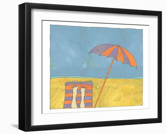 Sand and Surf-Jan Weiss-Framed Art Print