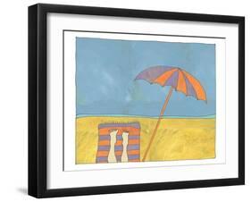 Sand and Surf-Jan Weiss-Framed Art Print