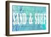 Sand and Surf-Kimberly Allen-Framed Art Print