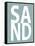 Sand Aqua-Jamie MacDowell-Framed Stretched Canvas