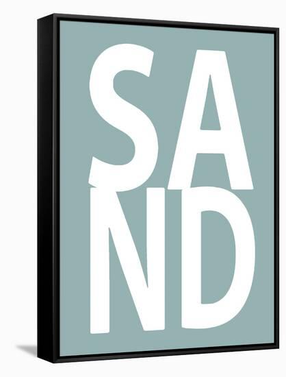 Sand Aqua-Jamie MacDowell-Framed Stretched Canvas