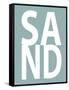 Sand Aqua-Jamie MacDowell-Framed Stretched Canvas