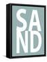 Sand Aqua-Jamie MacDowell-Framed Stretched Canvas