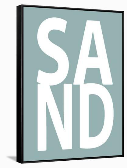 Sand Aqua-Jamie MacDowell-Framed Stretched Canvas