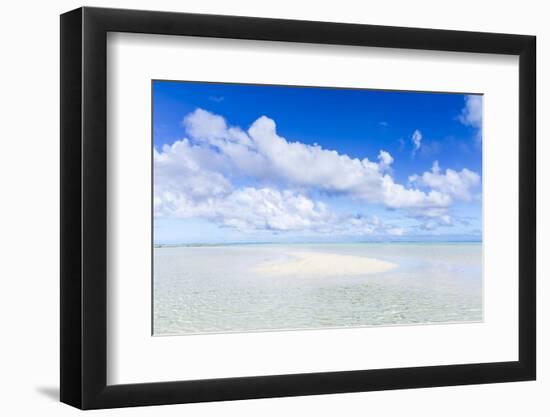 Sand Bank in Aitutaki Lagoon, Cook Islands-Matteo Colombo-Framed Photographic Print