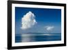 Sand bank in the flat ocean, Mamanuca Islands, Fiji, South Pacific-Michael Runkel-Framed Photographic Print