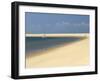 Sand Bank, Old Sailing Yacht Anchored, Bay of Arcachon, Cote D'Argent, Gironde, Aquitaine, France-Groenendijk Peter-Framed Photographic Print