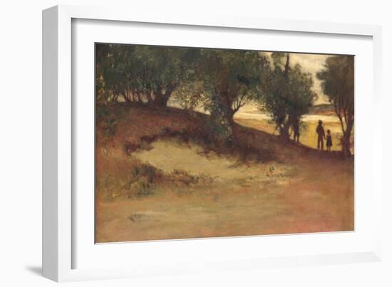 Sand Bank with Willows, Magnolia, 1877-William Morris Hunt-Framed Giclee Print