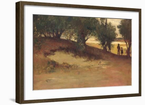 Sand Bank with Willows, Magnolia, 1877-William Morris Hunt-Framed Giclee Print