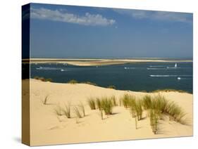 Sand Banks, Motor and Sailing Boats, Bay of Arcachon, Cote D'Argent, Gironde, Aquitaine, France-Groenendijk Peter-Stretched Canvas