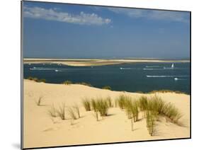 Sand Banks, Motor and Sailing Boats, Bay of Arcachon, Cote D'Argent, Gironde, Aquitaine, France-Groenendijk Peter-Mounted Photographic Print