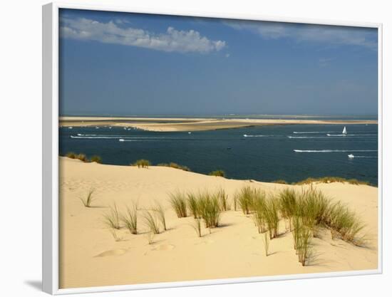 Sand Banks, Motor and Sailing Boats, Bay of Arcachon, Cote D'Argent, Gironde, Aquitaine, France-Groenendijk Peter-Framed Photographic Print