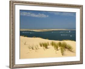 Sand Banks, Motor and Sailing Boats, Bay of Arcachon, Cote D'Argent, Gironde, Aquitaine, France-Groenendijk Peter-Framed Photographic Print