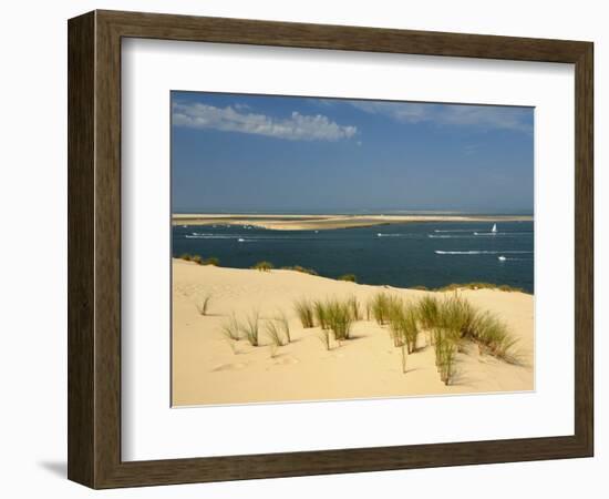 Sand Banks, Motor and Sailing Boats, Bay of Arcachon, Cote D'Argent, Gironde, Aquitaine, France-Groenendijk Peter-Framed Photographic Print