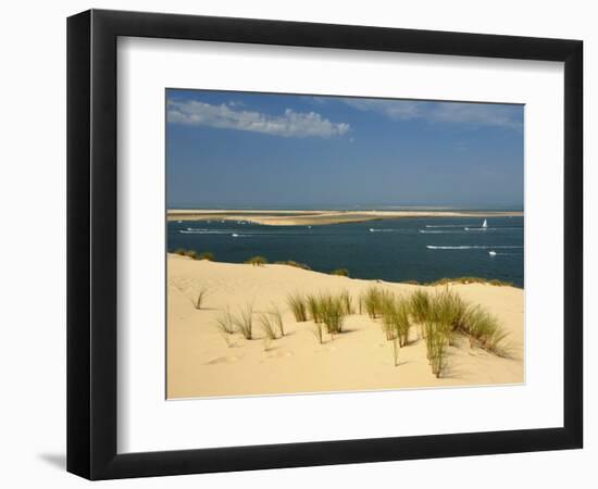 Sand Banks, Motor and Sailing Boats, Bay of Arcachon, Cote D'Argent, Gironde, Aquitaine, France-Groenendijk Peter-Framed Photographic Print