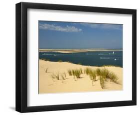 Sand Banks, Motor and Sailing Boats, Bay of Arcachon, Cote D'Argent, Gironde, Aquitaine, France-Groenendijk Peter-Framed Photographic Print