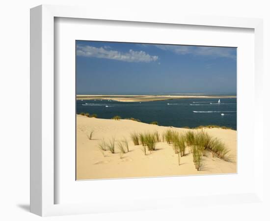 Sand Banks, Motor and Sailing Boats, Bay of Arcachon, Cote D'Argent, Gironde, Aquitaine, France-Groenendijk Peter-Framed Photographic Print