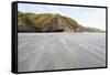 Sand Being Blown Along Windy Wharariki Beach-Matthew Williams-Ellis-Framed Stretched Canvas