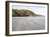 Sand Being Blown Along Windy Wharariki Beach-Matthew Williams-Ellis-Framed Photographic Print