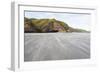 Sand Being Blown Along Windy Wharariki Beach-Matthew Williams-Ellis-Framed Photographic Print