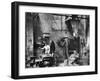 Sand Being Sifted by Worker Into Molds in Factory-Emil Otto Hoppé-Framed Photographic Print