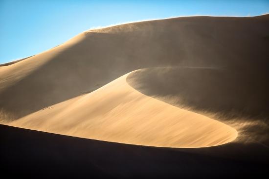 Sand blowing off a sand dune Photo | AllPosters.com