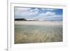 Sand Blowing over a Desert-Like Beach in Jericoacoara, Brazil-Alex Saberi-Framed Photographic Print