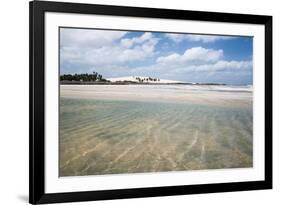 Sand Blowing over a Desert-Like Beach in Jericoacoara, Brazil-Alex Saberi-Framed Photographic Print