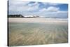 Sand Blowing over a Desert-Like Beach in Jericoacoara, Brazil-Alex Saberi-Stretched Canvas