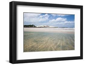 Sand Blowing over a Desert-Like Beach in Jericoacoara, Brazil-Alex Saberi-Framed Photographic Print