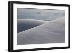 Sand Blows across a Dune in Brazil's Lencois Maranhenses National Park-Alex Saberi-Framed Photographic Print