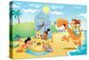 Sand City Surprises - Jack & Jill-Gary LaCoste-Stretched Canvas