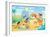 Sand City Surprises - Jack & Jill-Gary LaCoste-Framed Giclee Print