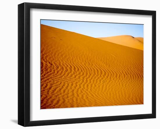 Sand Dune at Desert in Erg Chebbi, Morocco-David H. Wells-Framed Photographic Print