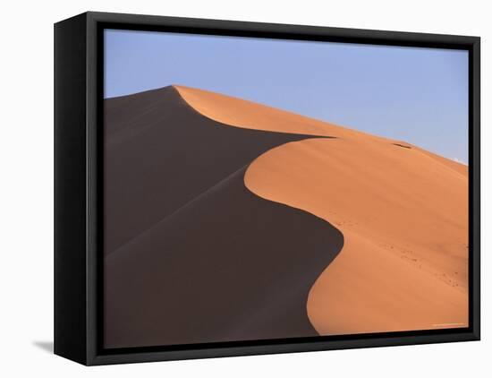Sand Dune Near Sesriem, Namib Naukluft Park, Namibia, Africa-Lee Frost-Framed Stretched Canvas