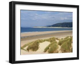 Sand Dunes and Borth Beach, Ynyslas, Borth, Dyfed, Wales, United Kingdom, Europe-Pearl Bucknall-Framed Photographic Print