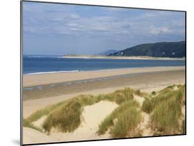 Sand Dunes and Borth Beach, Ynyslas, Borth, Dyfed, Wales, United Kingdom, Europe-Pearl Bucknall-Mounted Photographic Print