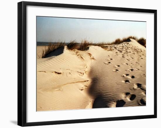 Sand Dunes and Foot Prints-Katrin Adam-Framed Photographic Print