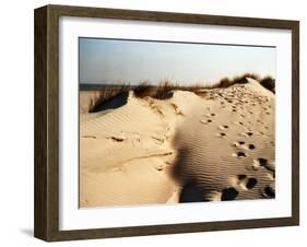 Sand Dunes and Foot Prints-Katrin Adam-Framed Photographic Print