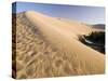 Sand Dunes and Oasis, Desert, Dunhuang, Gansu, China-Porteous Rod-Stretched Canvas